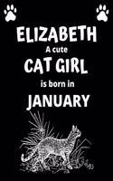 ELIZABETH a cute cat girl is born in January