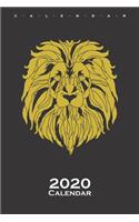 Lion the King of all Animals Calendar 2020