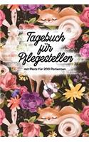 Tagebuch für Pflegestellen mit Platz für 200 Patienten: Protokoll mit 400 Seiten Notizbuch 200 Einträge für Wildtier Pflege im Tierheim, Auffangstationen, Wildvogelhilfen