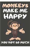 Monkeys Make Me Happy You Not So Much