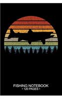 Fishing Notebook 120 Pages: 6"x 9'' Dot Grid Paperback Graph Arctic Char Fish-ing Freshwater Game Fly Journal Composition Notes Day Planner Notepad Log-Book Paper Sheets School