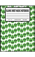 Blank Sheet Music Notebook