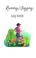 Running/&#3659;Jogging Log Book: Diary, Journal for runners, men, women, kids, trainer, Training Log, Jogging Log, distance tracker, time, pace, Heart rate, rest HR, run type, shoes