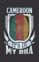 Cameroon It's In My DNA: Cameroonian Thumbprint Flag Diary Planner Notebook Journal 6x9 Personalized Customized Gift For Patriotic Cameroonian With there Heritage And Roots 