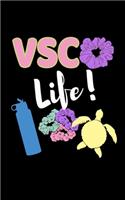 VSCO Life: SKSKSK And I oop Save The Turtles Notebook With Funny Trendy Popular Meme. 5 x 8 Lined College Ruled Notepad Journal Gift With Soft Matte Cover For 