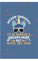 Never thought I'd be wearing a unicorn shirt but here we are: Notebook for Unicorn Lovers-College Ruled Lined Blank 6x9 inch 110 page-Daily Journal for Girls Diary for women