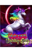 Unicorn Coloring Book: An Adult Coloring Book with Magical Animals, Cute Princesses, and Fantasy Scenes for Relaxation