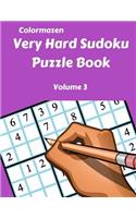 Very Hard Sudoku Puzzle Book Volume 3