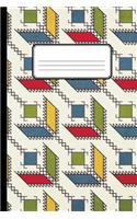 Geometric Pattern Blank Lined Journal