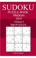 300 Medium Sudoku Puzzle Book 2019