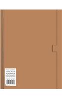 Natural large plain & simple 18 month planner 2017