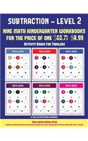 Activity Books for Toddlers (Kindergarten Subtraction/taking away Level 2)
