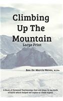 Climbing Up the Mountain - Revised - Large Print