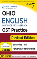 Ohio State Test Prep: Grade 7 English Language Arts Literacy (ELA) Practice Workbook and Full-length Online Assessments: OST Study Guide