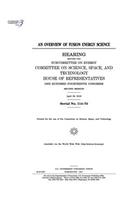 overview of fusion energy science