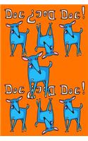 Bullet Journal Notebook for Dog Lovers, Blue Dogs in a Row 2: 162 Numbered Pages with 150 Dot Grid Pages, 6 Index Pages and 2 Key Pages for Journaling, Writing, Planning and Doodling, for Women, Men, Kids, Easy