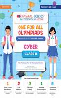 Oswaal One For All Olympiad Class 8 Cyber | Previous Years Solved Papers | Hardcover Book For 2024-25 Exam