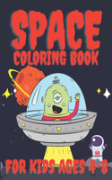 Space Coloring Book For Kids Ages 4-8