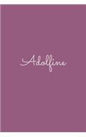Adolfine: notebook with the name on the cover, elegant, discreet, official notebook for notes, dot grid notebook,