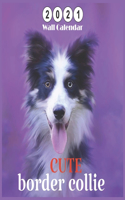 border collie CUTE: 2021 Wall & Office Calendar, 12 Month Calendar