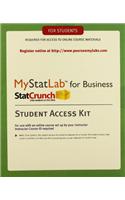 Mylab Statistics with Etext for Business Statistics -- Standalone Access Card