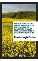 THE DOCTRINE OF THE TRANSCENDENT USE OF