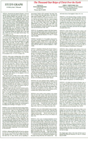Chart the Thousand Year Reign of Christ Over the Earth (Plastic)
