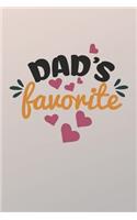 Dad's Favorite: My Dad Hero (6x9 Dad Journal)