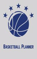 Basketball Planner: Notebook with blank basketball court diagrams, notes, and undated calendar (8.5x11)