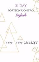 21 Day Portion Control Logbook 1200 - 1500 calories