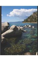 Large rocks in Lake Tahoe notebook