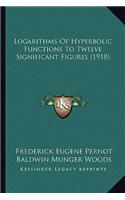 Logarithms Of Hyperbolic Functions To Twelve Significant Figures (1918)