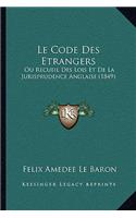 Le Code Des Etrangers