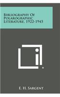 Bibliography of Polarographic Literature, 1922-1945