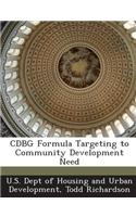 Cdbg Formula Targeting to Community Development Need