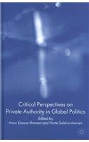 Critical Perspectives on Private Authority in Global Politics