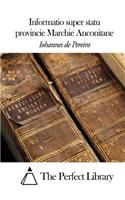 Informatio super statu provincie Marchie Anconitane