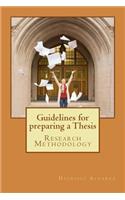 Guidelines for preparing a Thesis