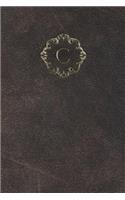 Monogram C Any Day Planner Journal