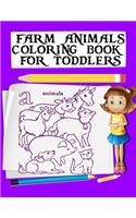 Farm Animals Coloring Book For Toddlers