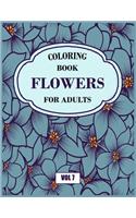 Flower Coloring Book For Adults Vol 7