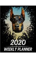 2020 Weekly Planner: Weekly & Monthly 2020 Planner Jan 1 2020 to Dec 31 2020 With Month, Week Views, 1 Year Planner + Important Holiday Dates, Doberman Pinscher Dog Cove
