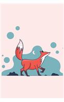 Fox Simple Illustration: Dream Journal (6x9 Inches) with 120 Pages