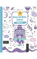 Draw and Write Journal Grades K-2: Primary Composition Notebook for Girls Half Page Lined Paper with Drawing Space Doodling Writing and Handwriting Write Story and Alphabet Grades K-2