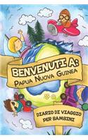 Benvenuti A Papua Nuova Guinea Diario Di Viaggio Per Bambini: 6x9 Diario di viaggio e di appunti per bambini I Completa e disegna I Con suggerimenti I Regalo perfetto per il tuo bambino per le tue vacanze in Pa