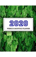 2020 Planner Weekly and Monthly: Jan 1, 2020 to Dec 31, 2020: Weekly & Monthly Planner + Calendar Views - Inspirational Quotes and Navy Floral Cover - ... December 2020