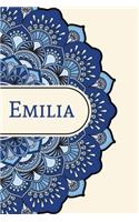 Mandala Notebook with Personalized Monogram Emilia
