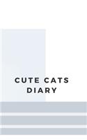 Cute Cats Diary: Cats Notebook, Journal, Diary (110 Lined Pages for Writing, 6 x 9 Large)