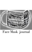 Face Mask themed Blank Journal sir Michael designer