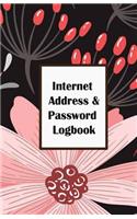 Internet Address & Password Logbook
